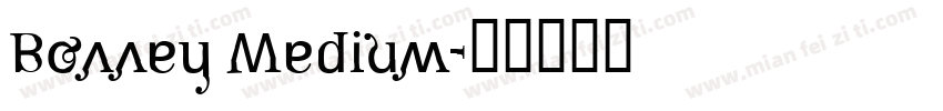 Bonney Medium字体转换